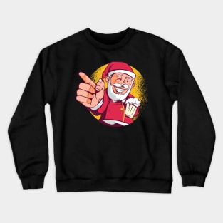 Cool Santa with Beer Crewneck Sweatshirt